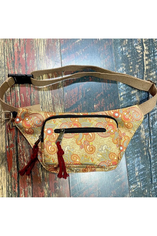 Ethnic Authentic Bohemian Daily Travel Waist Bag Multi-Pocket Water Resistant