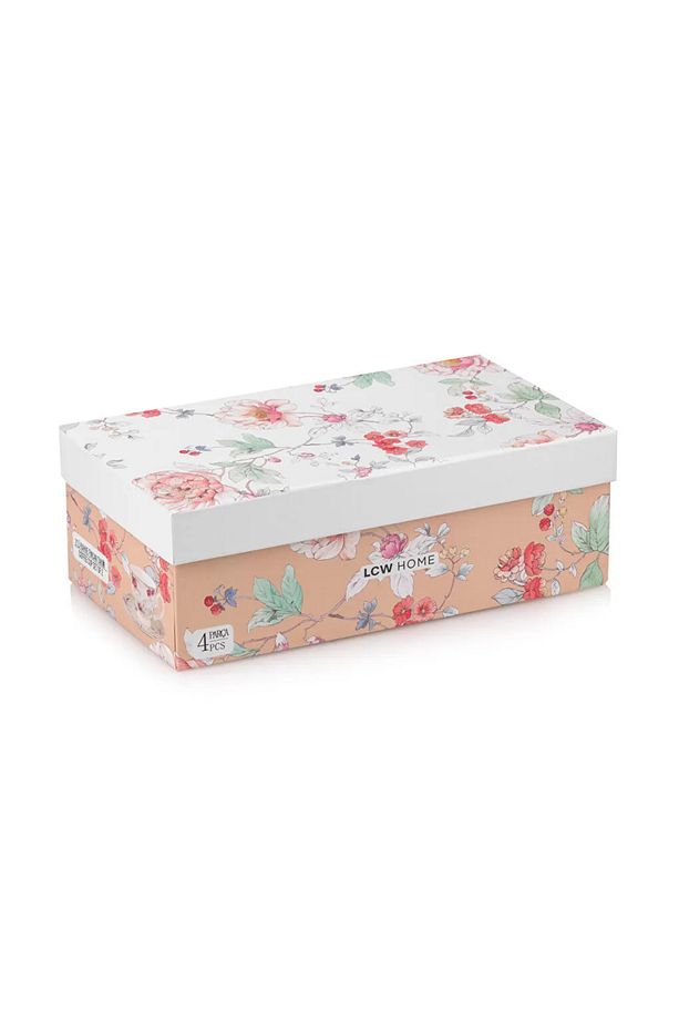 LCW HOME Karişik Çiçek Baskılı 2 Kişilik Porselen Kahve Fincan Takımı 90 Ml T T - 5