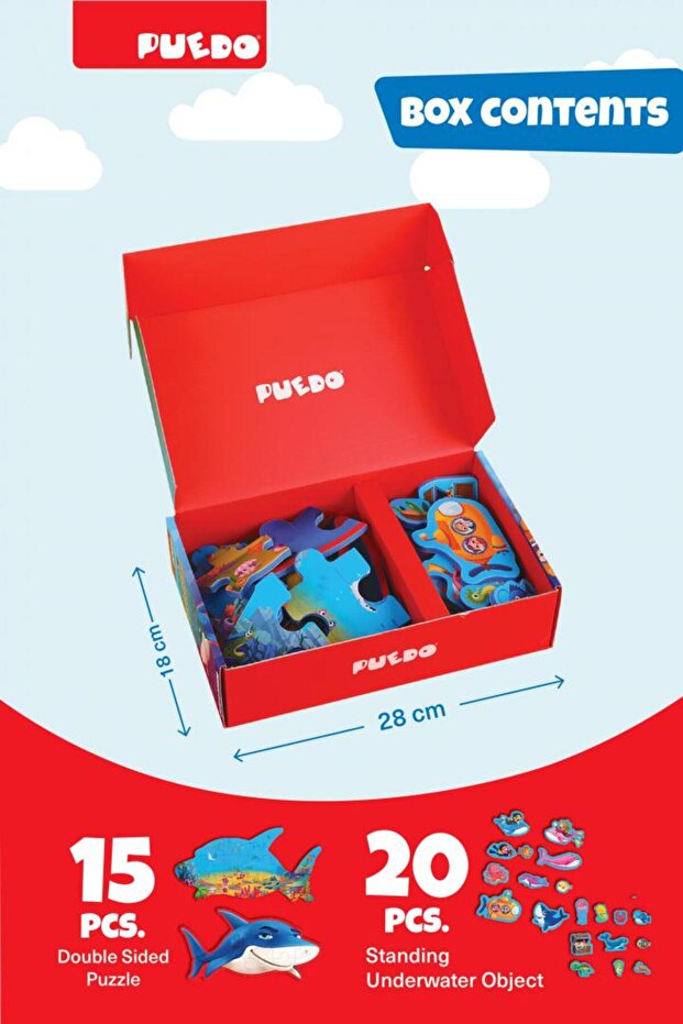 Puzzle Din Spuma Eva, Lumea Marina, Puedo Toys - 2
