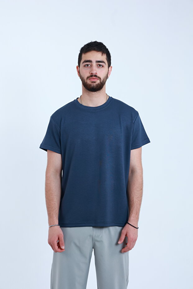 Modal Fabric T-Shirt Silky Texture Regular Fit Smooth Fabric Surface Unisex