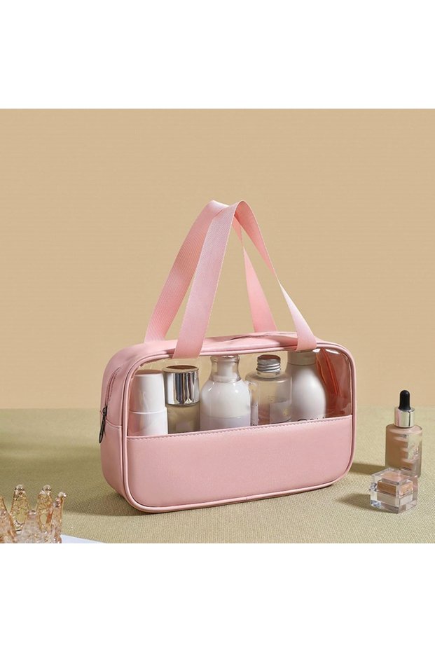 Personal Care Bag - Transparent Waterproof Makeup Bag - Waterproof Cosmetic Travel Bag (L)