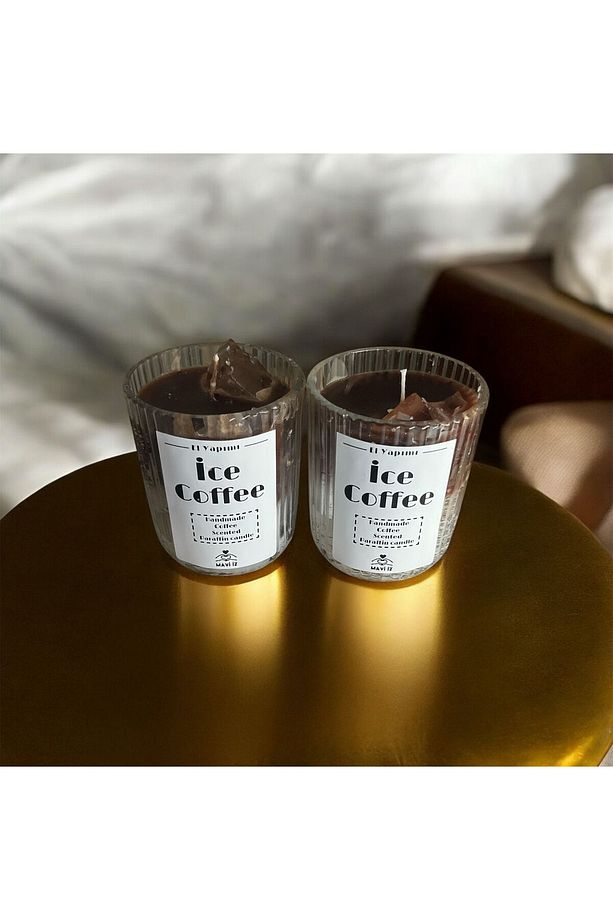 Ice Latte Kahve Kokulu Aromaterapi Dekoratif Hediyelik Mum - 2