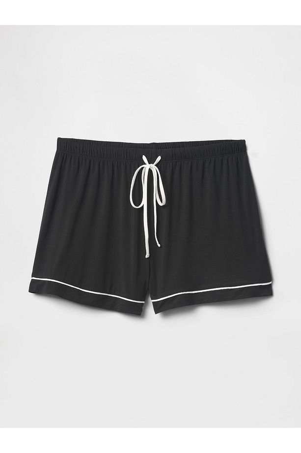 Kadın Siyah Modal Pijama Şort - 2