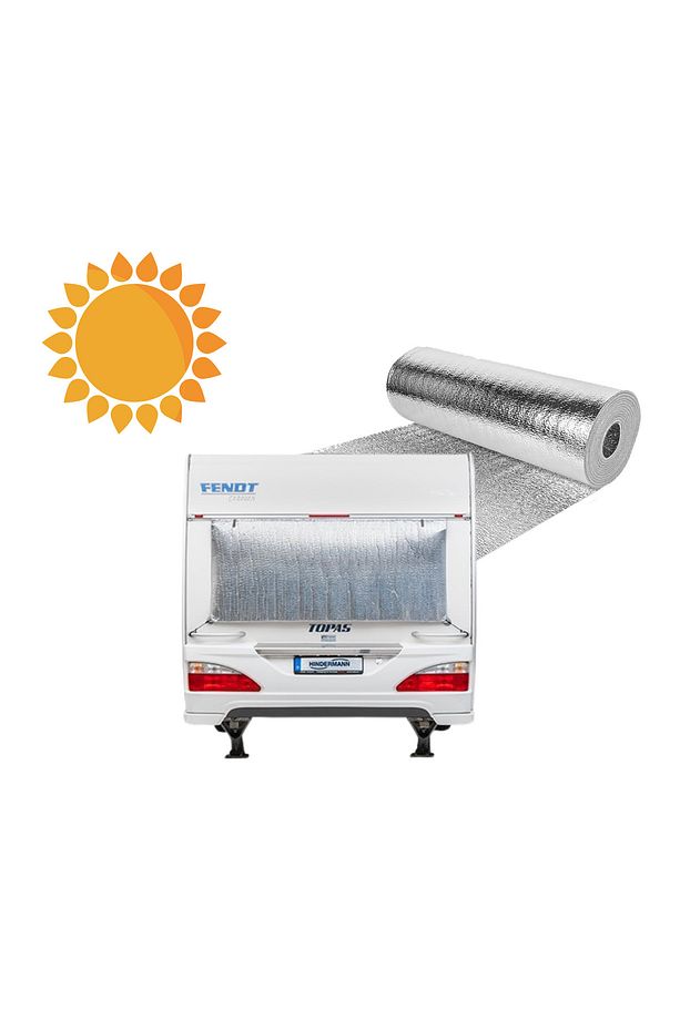 200x100 cm 5mm Çift Folyolu Karavan Pencere Yalıtım Şiltesi - 1