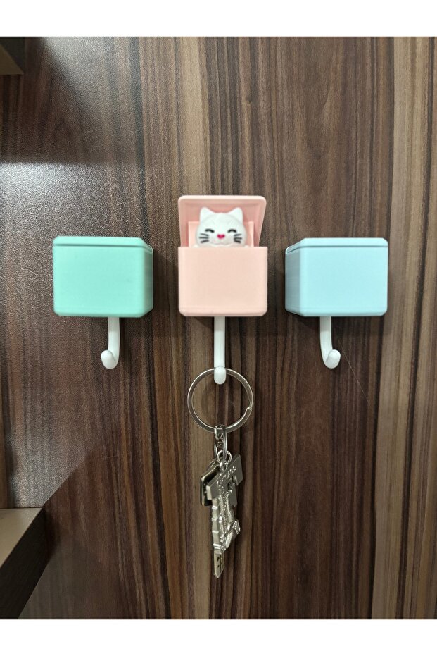 Sevimli kedi Anahtar Askısı - 1