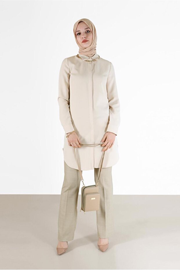 تونك أساسي بأزرار مخفية 42403 - 2