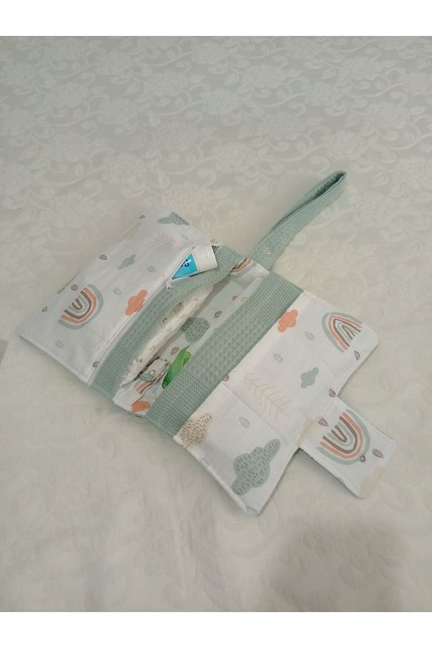 17 parçalık yuvarlak babynest seti ( muslin ve waffle pike kumaşları) - 5