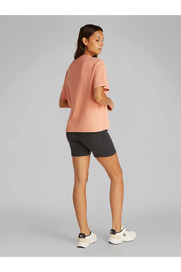 WOVEN LABEL RIB RELAXED TEE - 3