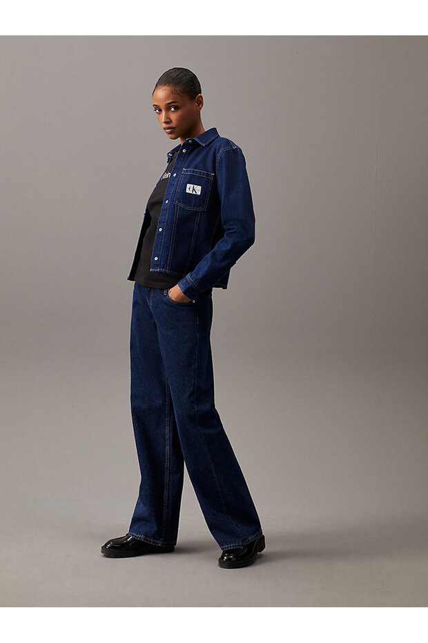 Kadın Institutional Logo Slim T-Shirt - 5