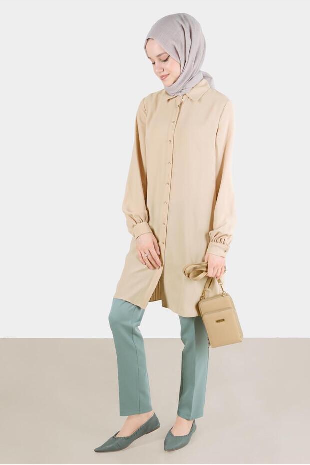 Arkası Pile Detaylı Tunik 42520 - 2