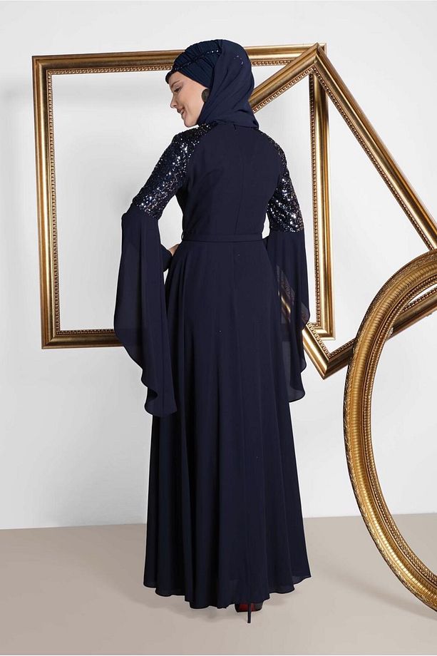KOLLARI SALAŞ ABİYE ELBİSE 4217 - 4