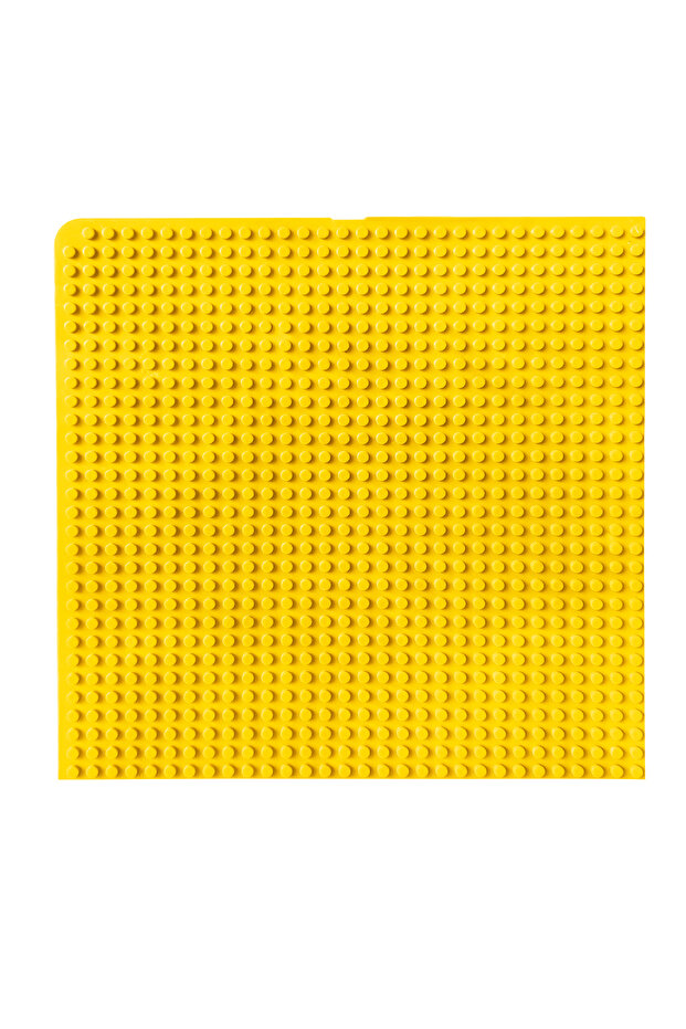 بلاط بناء أرضي أصفر متوافق مع LE.GO Classic مقاس 25x25 سم