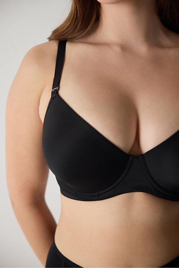 Basic Düz Yarı Destekli Sütyen - 1