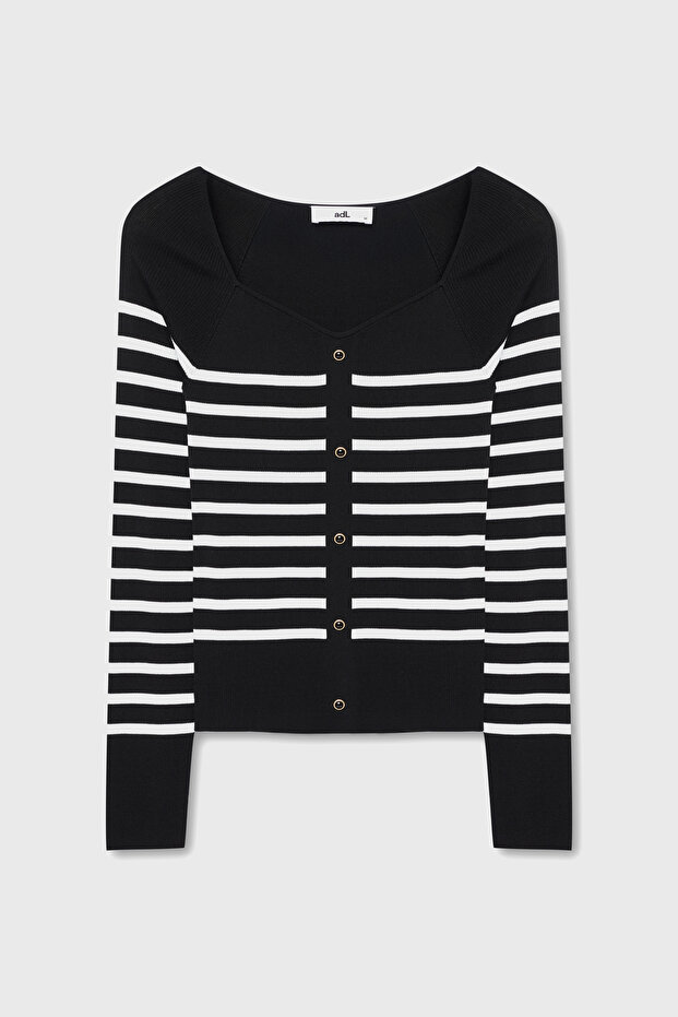 V Yaka Triko Hırka - 6