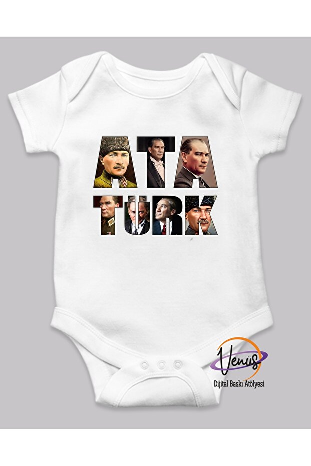 Ataturk Printed Baby Bodysuit