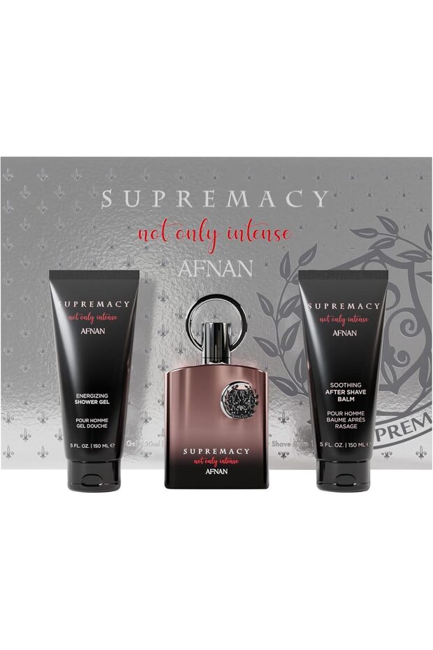 AFNAN Gift Set Supremacy Not Only Intense Eau De Perfume 100 ML + Shower Gel 150 ML + AfterShave 150 - 1