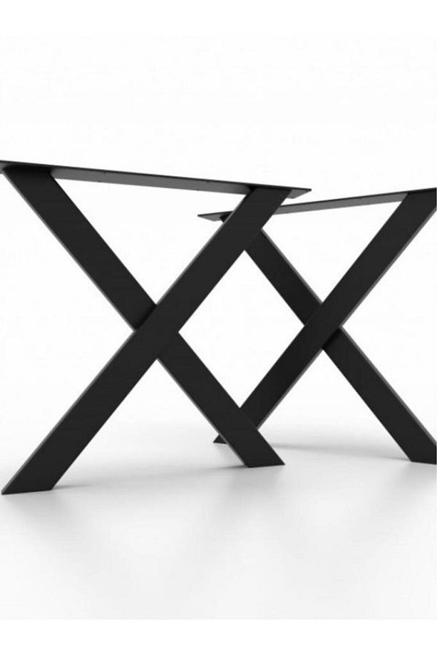 Metal X Ayak Çalışma Ve Yemek Masası Ayağı 2 Adet Bir Takım Ürünü - 2