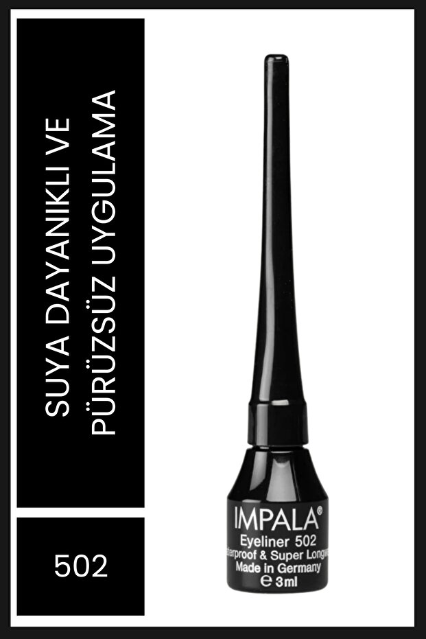 Eyeliner - Eyeliner 502(Extra siyah-deep black) - 1