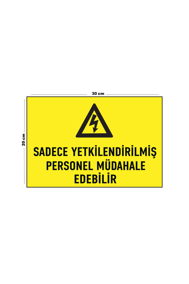 Metal Authorized Personnel Only Respond 20cm X 30cm A4 Size Warning Sign