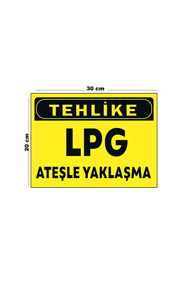 خطر معدني Lpg تواجه النار 20 سم × 30 سم A4 حجم علامة تحذير علامة تحويل
