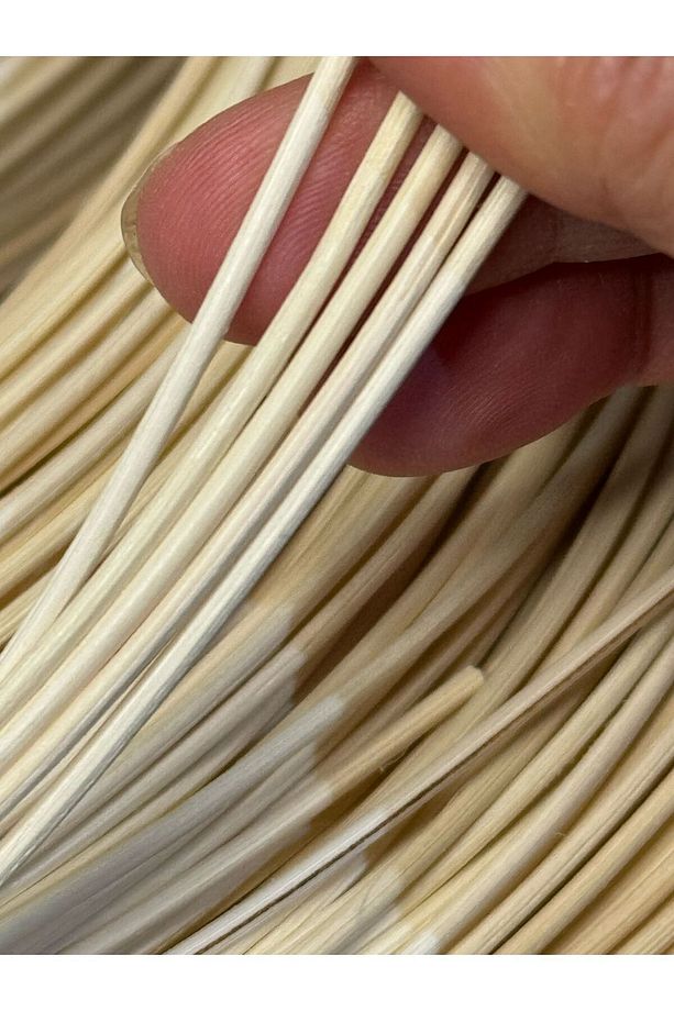 Rattan Core Doğal Yuvarlak Bambu Çubuk 2.5 Mm 100 gr Dekoratif Örgü Rattan Ip - 5