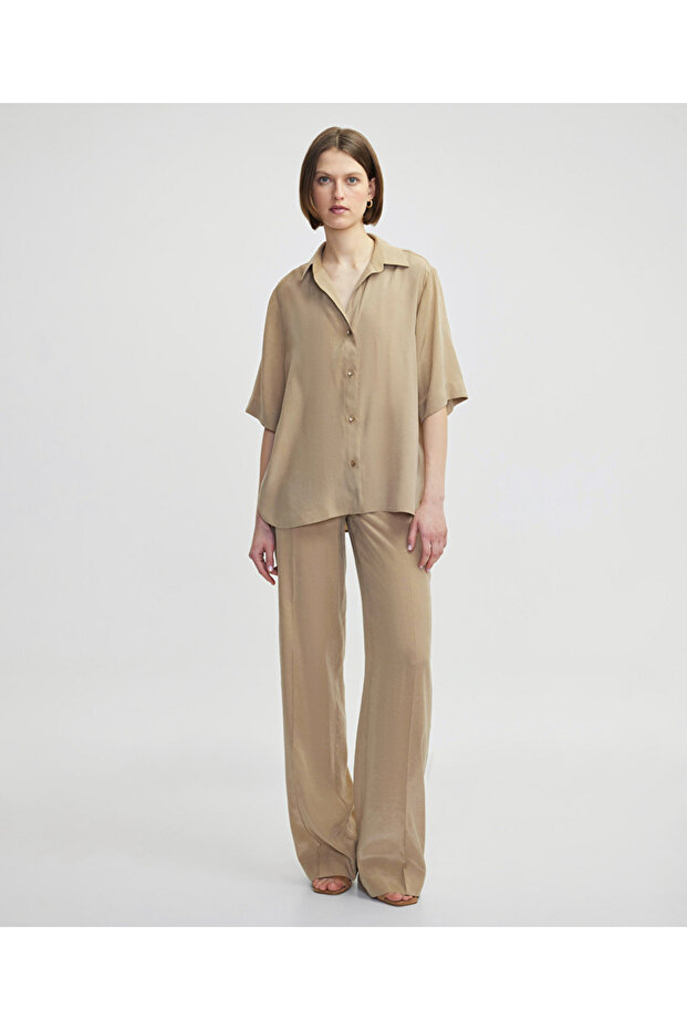 Rahat kesim basic gömlek - 2