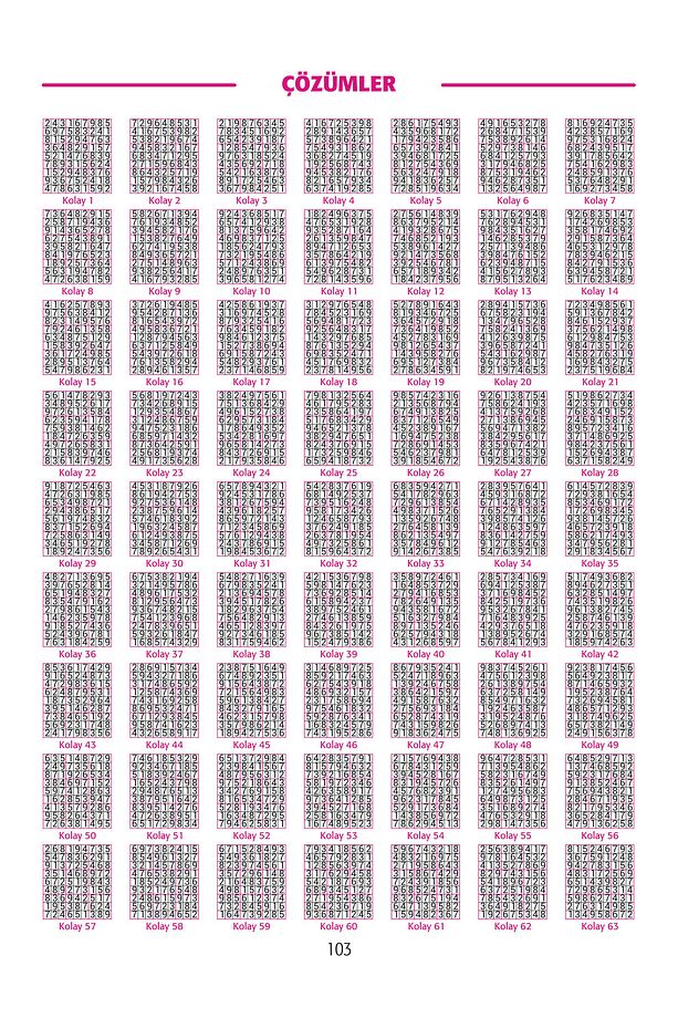 Bulmaca Sudoku Set-5 Kitap-1.800 Adet Sudoku - 4