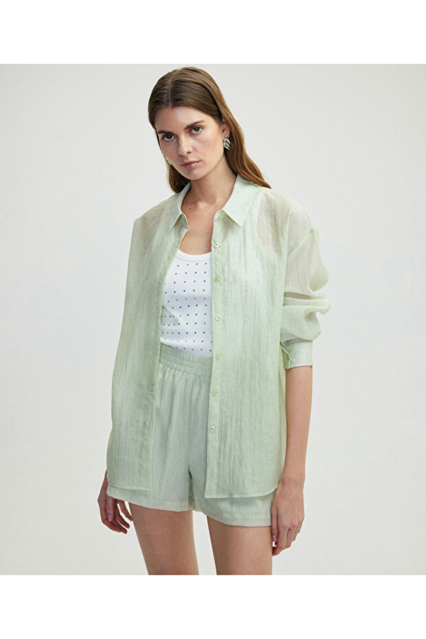 Hotfix baskılı gömlek - 2