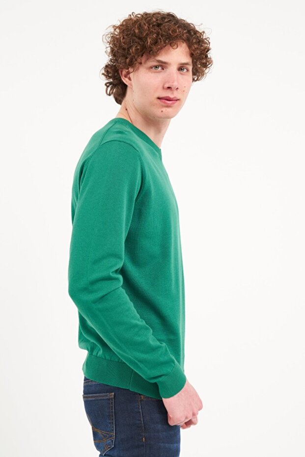 Men's solid-color sweater - 3