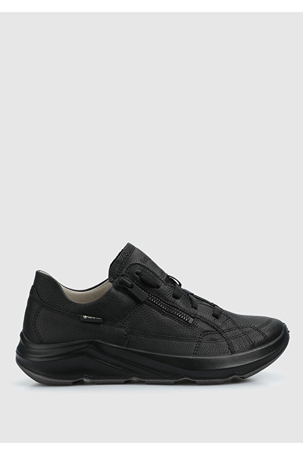 Black Leather Women's Outdoor Shoes