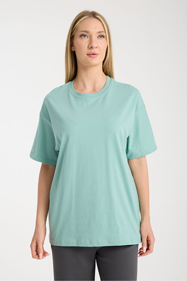 Water Green Basic Tee - 4