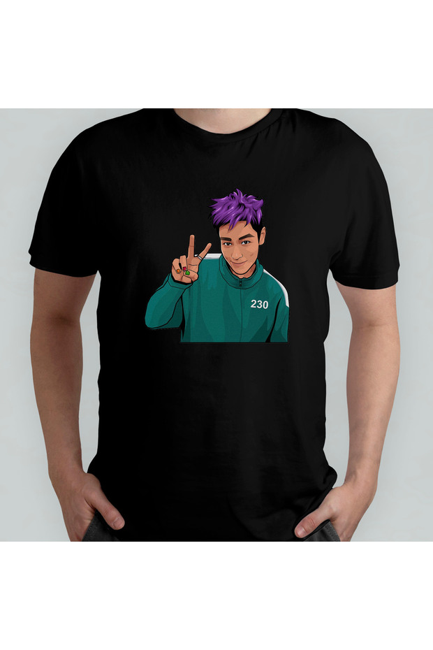 Squid Game Thanos Unisex 100% Cotton Crew Neck T-Shirt Model 5