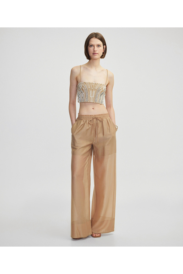 Elastik bel pantolon - 1