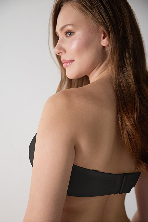 Basic Plus Size Semi-support Στράπλες Σουτιέν - 1