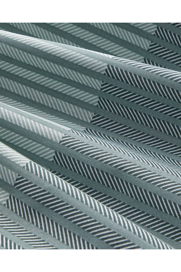 Modern Strip Kolay Ütülenir Tek Kişilik Nevresim Takımı 160x220 cm Yeşil - 5