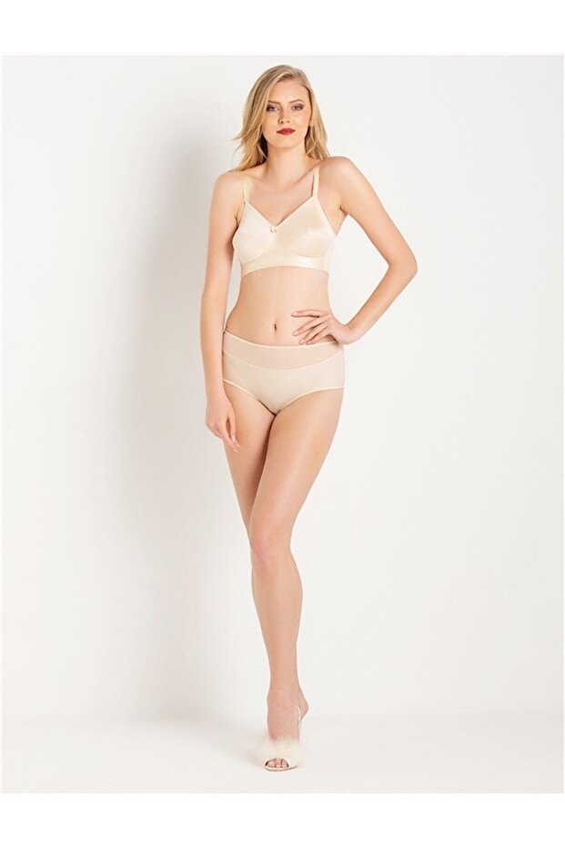 Basic Unwired Triangle Unpadded Gather Bra - 1