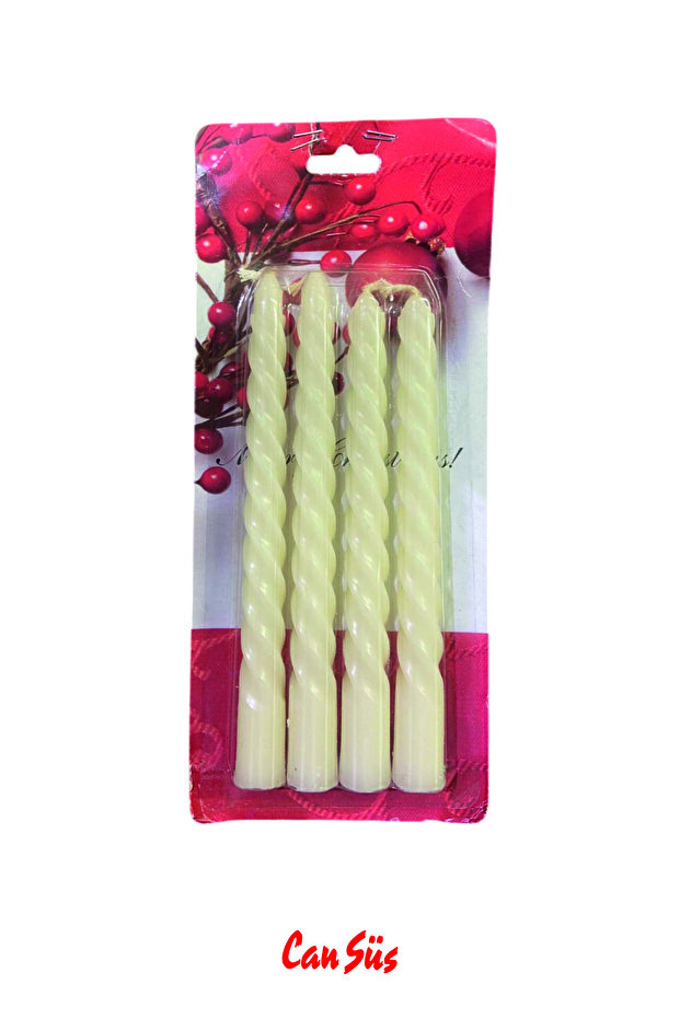 Dalgalı Model Mum 4'lü - 3