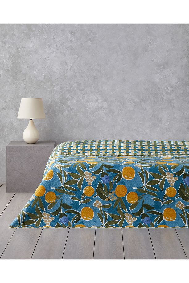 Lemon Delight Tek Kişilik Çok Amaçlı Örtü 160x220 cm Sarı - 1