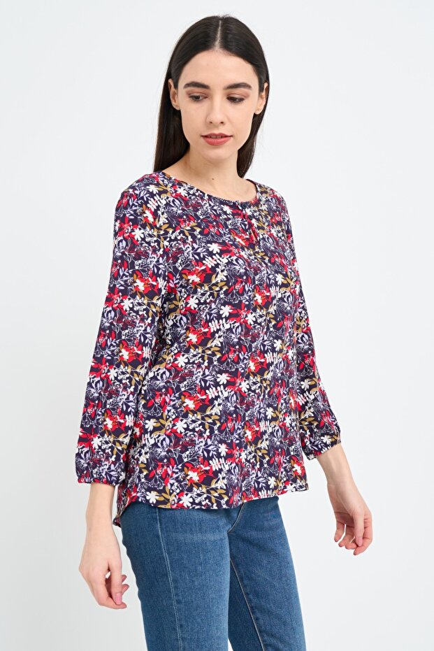 Camasa dama cu model floral - 8