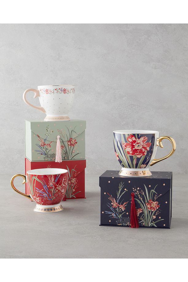 Astrion New Bone China Kupa 460 ml Lacivert - 5