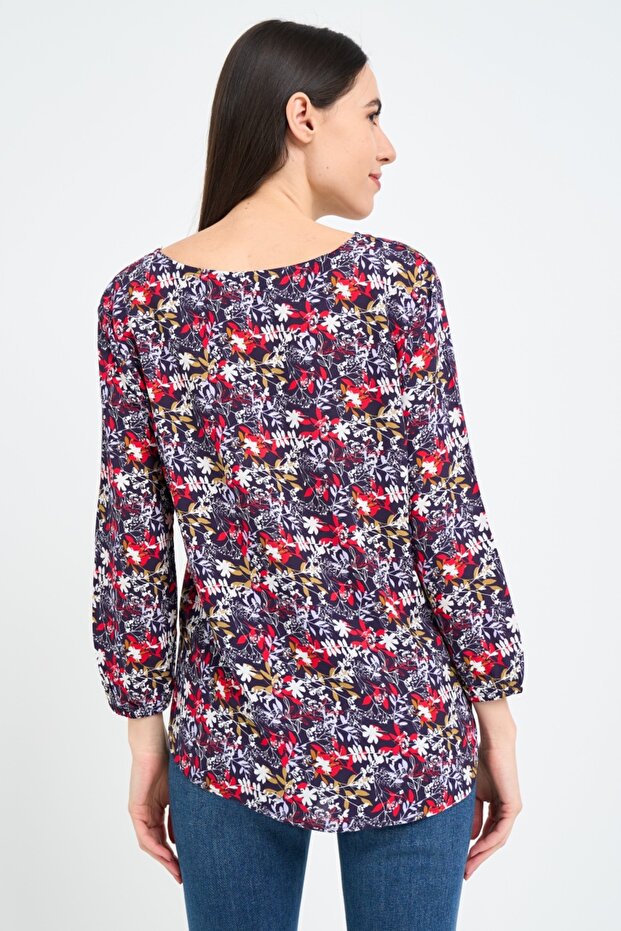 Camasa dama cu model floral - 5