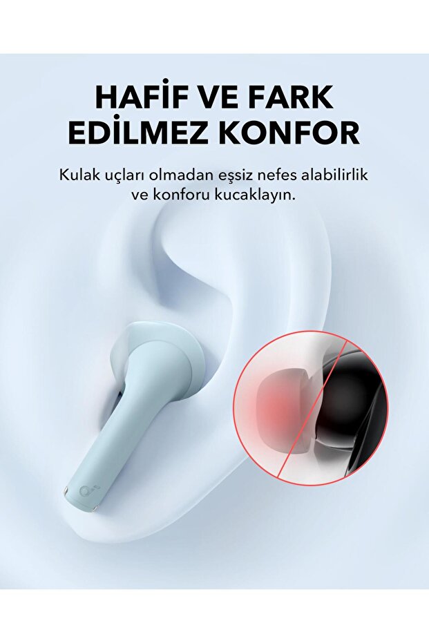 Soundcore K20i Kulak İçi Bluetooth Kulaklık, 36 Saat Çalma Süresi, Mavi - A3994 - 2