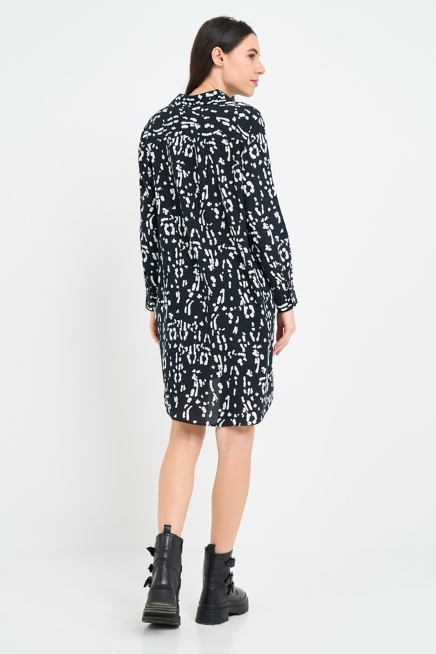 Rochie dama tip camasa cu model - 5