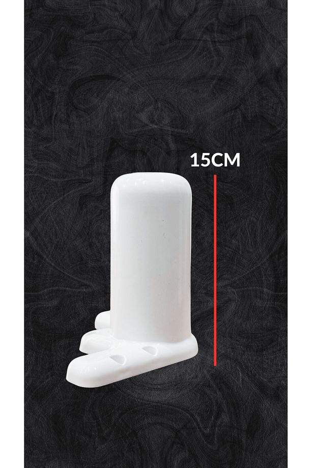 15CM KAPSÜL Ayak (BEYAZ) Koltuk Mobilya Masa Baza Ayak 4lü Paket - Dayanıklı ve Şık Tasarım - 2