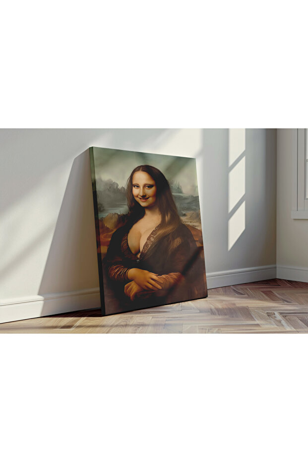 Mona Lisa Parodi- Kanvas Tablo - 1