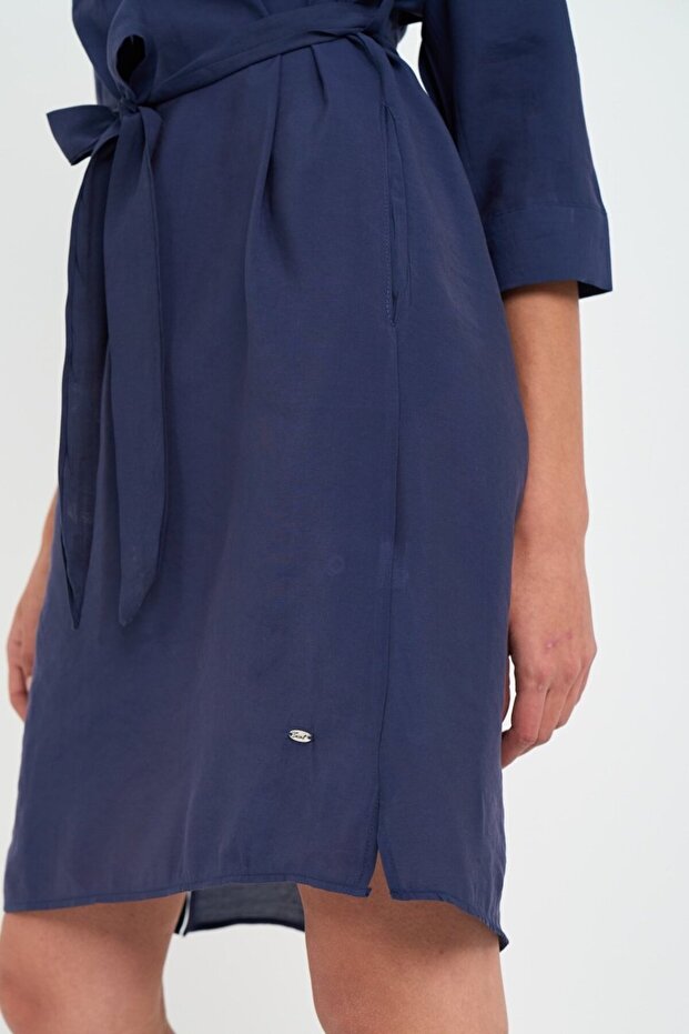 Rochie dama tip camasa cu buzunare - 2