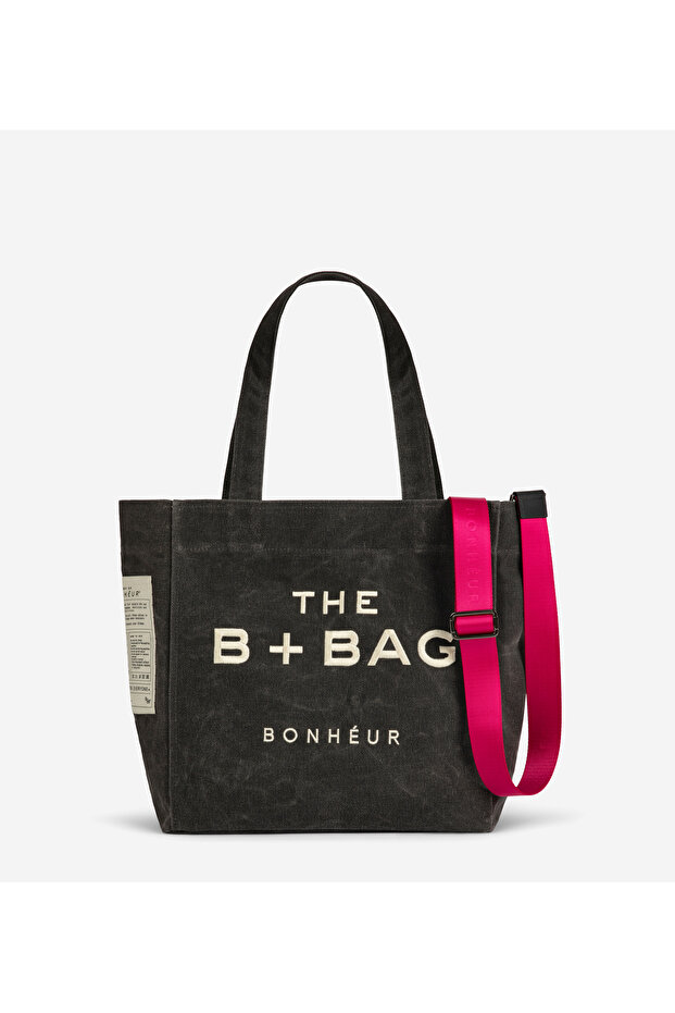 Canvas Ghost Gray Medium Tote Bag - 1