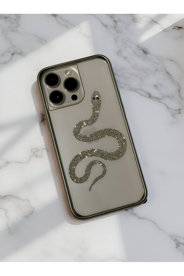 iPhone 15 Pro Max (6.7 Inch) Compatible Sparkling Shiny Stone Luxury Series Transparent Case