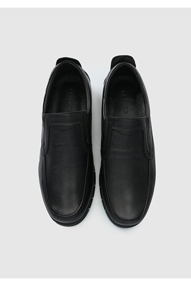 Siyah Deri Erkek Ayakkabı - 5