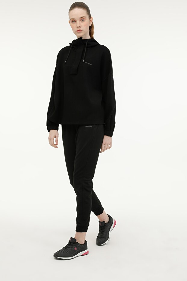 W-ct133 Basıc Jogger 2pr Siyah Kadın Eşofman Altı - 3